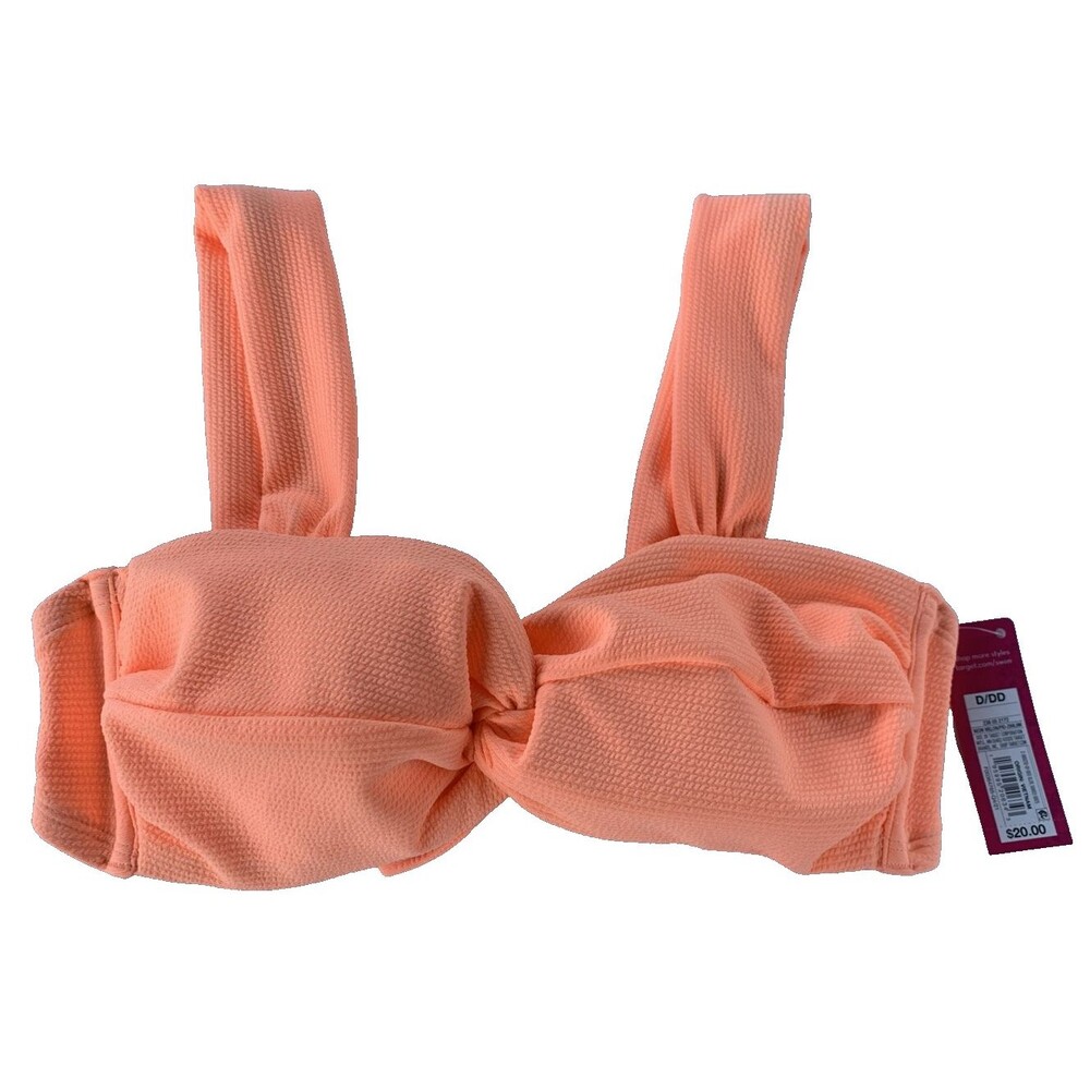 Xhilaration Size D/DD Bikini Top Bathing Suit Orange Peach
